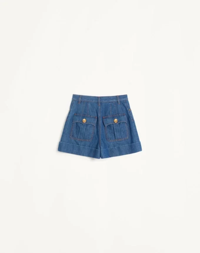 Pantaloni scurți din denim ușor Pantaloni scurți din denim ușor