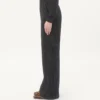 Pantaloni Valentino cu dungi din lână și mătase