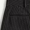 Pantaloni Valentino cu dungi din lână și mătase