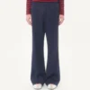 Pantaloni Valentino din acetat cu patch VLogo
