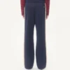 Pantaloni Valentino din acetat cu patch VLogo