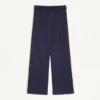 Pantaloni Valentino din acetat cu patch VLogo