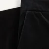 Pantaloni Valentino din catifea de bumbac