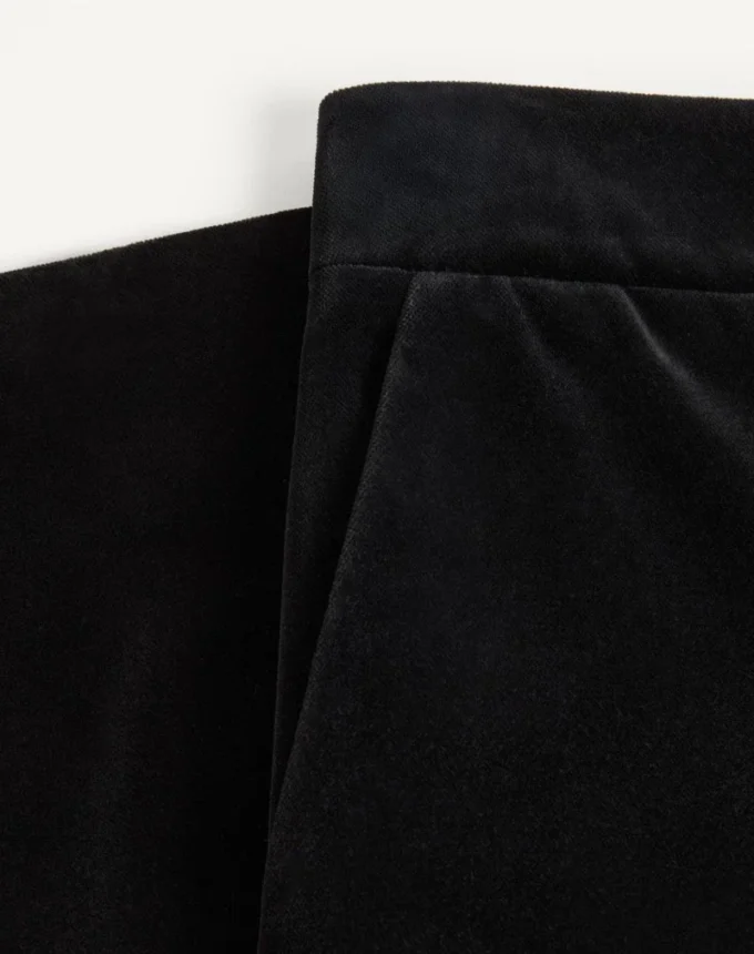 Pantaloni Valentino din catifea de bumbac