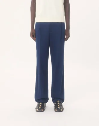 Pantaloni Valentino din gabardină de bumbac