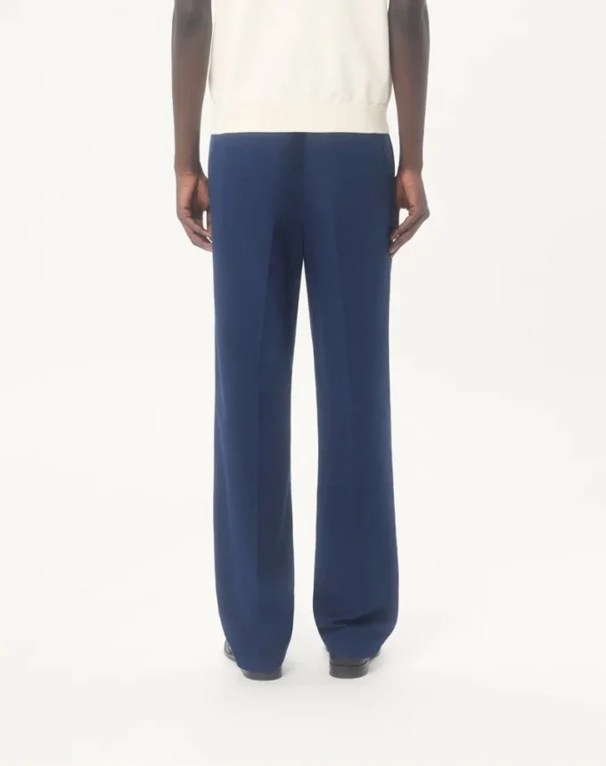 Pantaloni Valentino din gabardină de bumbac