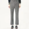 Pantaloni Valentino din lână Mouliné cu manșete