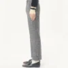 Pantaloni Valentino din lână Mouliné cu manșete