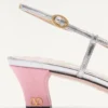 Pantofi cu baretă Bowow din țesătură moiré 45 mm Pantofi cu baretă Bowow din țesătură moiré 45 mm