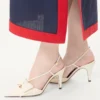 Pantofi cu baretă Bowow din piele de capră 85 mm Pantofi cu baretă Bowow din piele de capră 85 mm