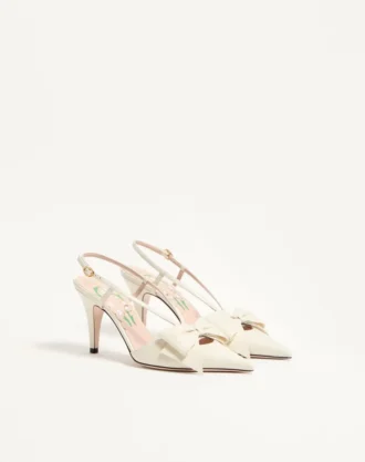 Pantofi cu baretă Bowow din piele de capră 85 mm