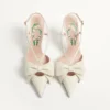Pantofi cu baretă Bowow din piele de capră 85 mm Pantofi cu baretă Bowow din piele de capră 85 mm