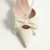 Pantofi cu baretă Bowow din piele de capră 85 mm Pantofi cu baretă Bowow din piele de capră 85 mm