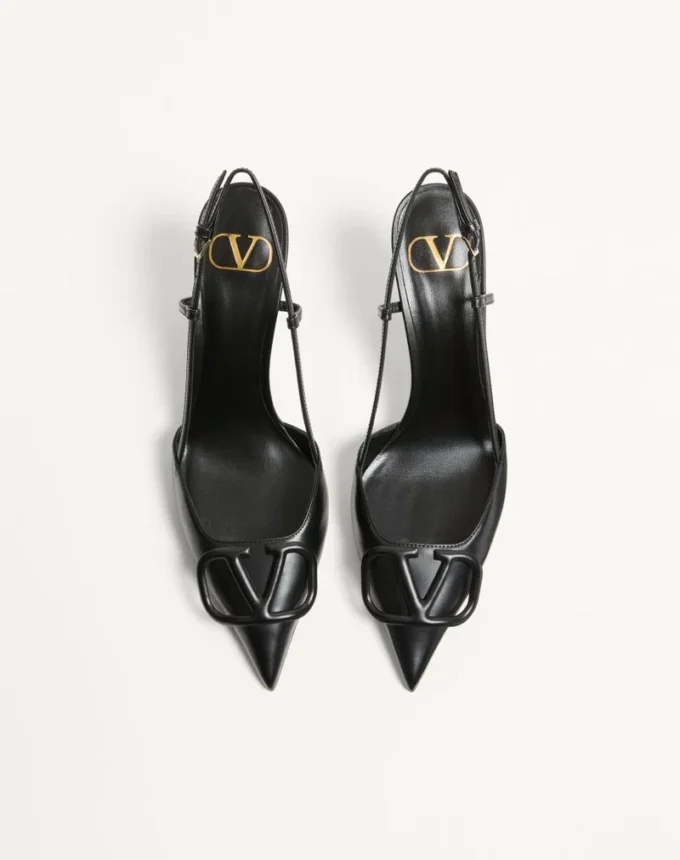 Pantofi cu baretă din piele de vițel Vlogo Signature 80 mm / 3,15 in.