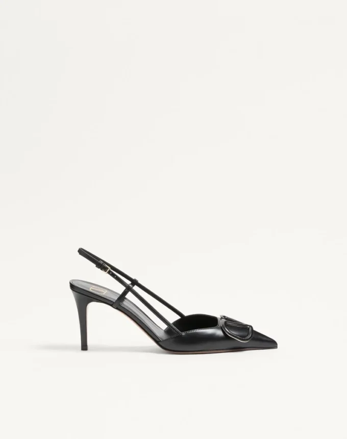 Pantofi cu baretă din piele de vițel Vlogo Signature 80 mm / 3,15 in.