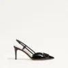 Pantofi cu baretă din piele lăcuită VLogo Signature 80 mm