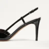 Pantofi cu baretă din piele lăcuită VLogo Signature 80 mm
