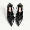 Pantofi cu baretă la gleznă Rockstud cu ținte tonale 100 mm Pantofi cu baretă la gleznă Rockstud cu ținte tonale 100 mm