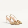 Pantofi cu baretă metalică Vlogo Signature cu broderie Cornely 80 mm Pantofi cu baretă metalică Vlogo Signature cu broderie Cornely 80 mm