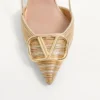 Pantofi cu baretă metalică Vlogo Signature cu broderie Cornely 80 mm Pantofi cu baretă metalică Vlogo Signature cu broderie Cornely 80 mm