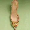 Pantofi cu baretă în spate Vlogo Signature cu model Cherryfic 80 mm Pantofi cu baretă în spate Vlogo Signature cu model Cherryfic 80 mm