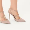 Pantofi cu baretă Rockstud 100 mm