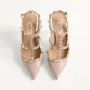 Pantofi cu baretă Rockstud 100 mm