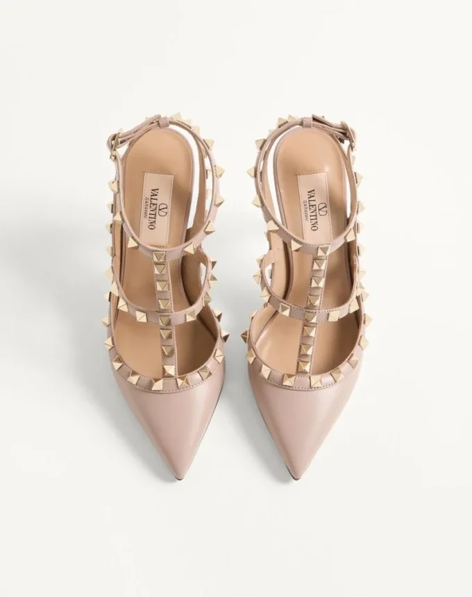 Pantofi cu baretă Rockstud 100 mm