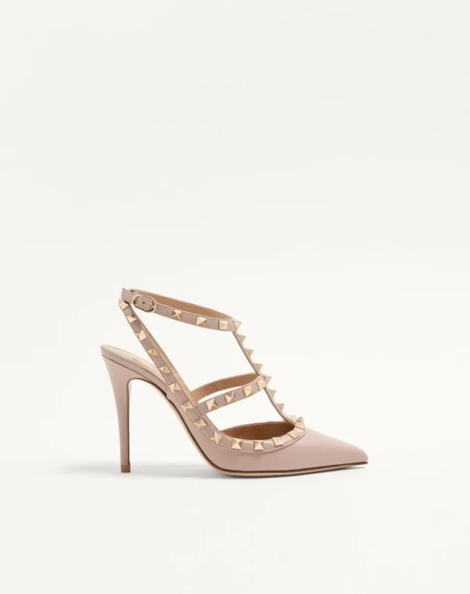 Pantofi cu baretă Rockstud 100 mm