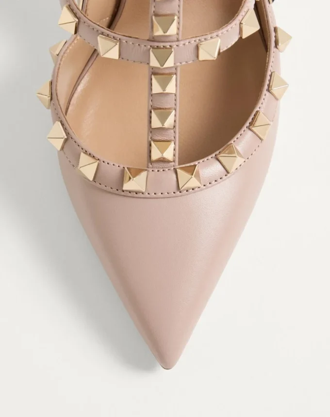 Pantofi cu baretă Rockstud 100 mm