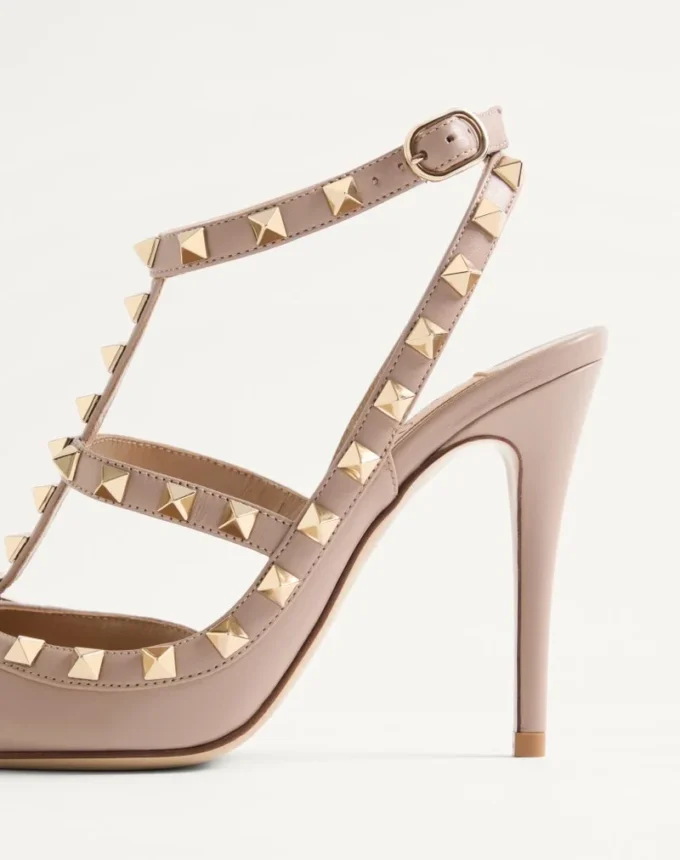 Pantofi cu baretă Rockstud 100 mm