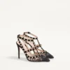 Pantofi cu barete Rockstud Lace 100 mm