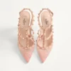 Pantofi cu barete Rockstud Lace 100 mm