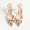 Pantofi cu decolteu și talpă înaltă VLogo Signature cu broderie Rhombelle 80 mm Pantofi cu decolteu și talpă înaltă VLogo Signature cu broderie Rhombelle 80 mm