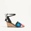 Pantofi cu talpă înaltă La Cruisette din pânză cu model Optical Pois, 75 mm Pantofi cu talpă înaltă La Cruisette din pânză cu model Optical Pois, 75 mm
