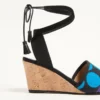 Pantofi cu talpă înaltă La Cruisette din pânză cu model Optical Pois, 75 mm Pantofi cu talpă înaltă La Cruisette din pânză cu model Optical Pois, 75 mm