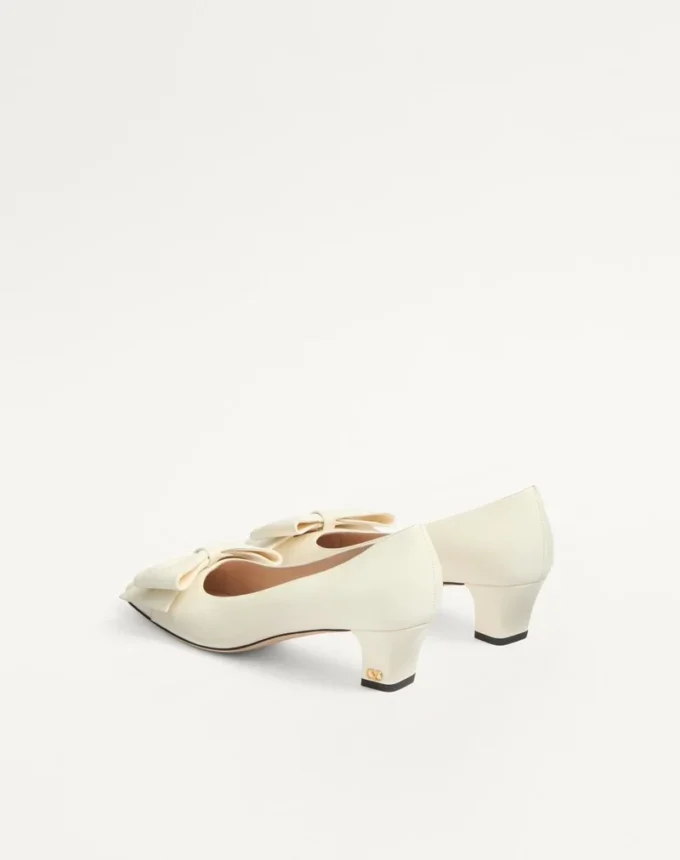 Pantofi cu toc Bowow din piele de capră 45 mm