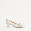 Pantofi cu toc Bowow din piele de capră 45 mm