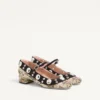 Pantofi cu toc Mary-Jane Nellcôte din țesătură jacquard florală Papier, 30 mm Pantofi cu toc Mary-Jane Nellcôte din țesătură jacquard florală Papier, 30 mm
