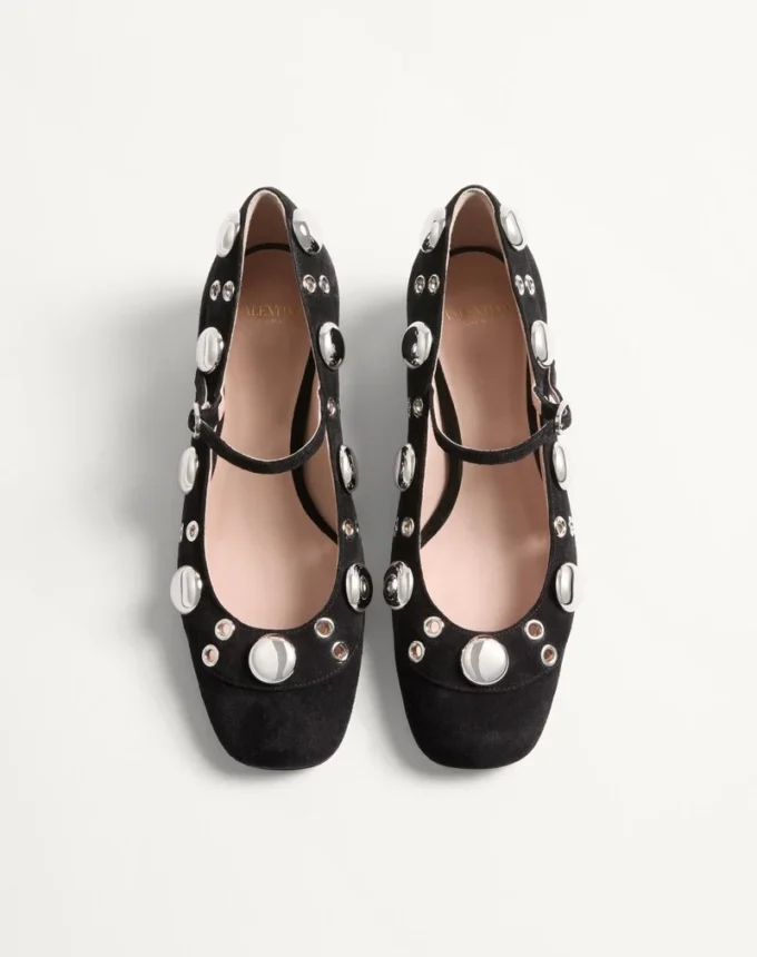 Pantofi cu toc Mary Jane Nellcôte din piele crustată 30 mm Pantofi cu toc Mary Jane Nellcôte din piele crustată 30 mm
