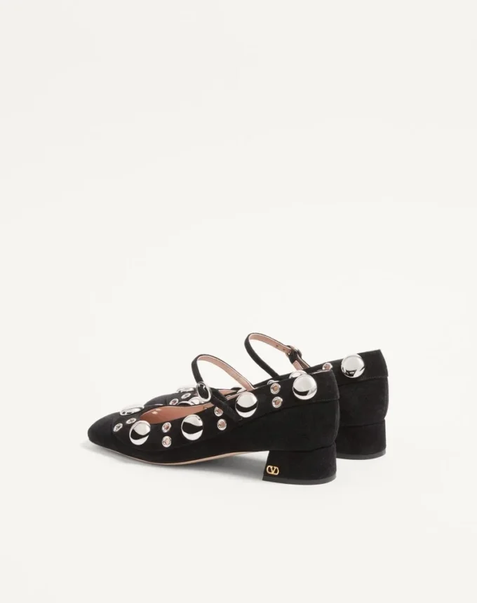 Pantofi cu toc Mary Jane Nellcôte din piele crustată 30 mm Pantofi cu toc Mary Jane Nellcôte din piele crustată 30 mm