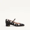 Pantofi cu toc Mary Jane Nellcôte din piele crustată 30 mm Pantofi cu toc Mary Jane Nellcôte din piele crustată 30 mm