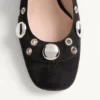 Pantofi cu toc Mary Jane Nellcôte din piele crustată 30 mm Pantofi cu toc Mary Jane Nellcôte din piele crustată 30 mm