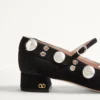 Pantofi cu toc Mary Jane Nellcôte din piele crustată 30 mm Pantofi cu toc Mary Jane Nellcôte din piele crustată 30 mm