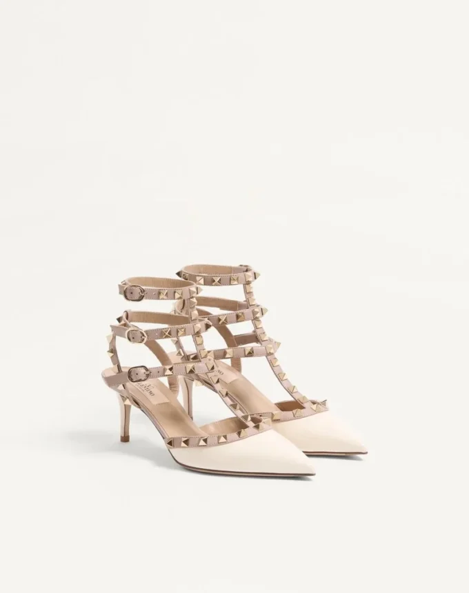 Pantofi cu toc înalt Rockstud Caged 65 mm Pantofi cu toc înalt Rockstud Caged 65 mm