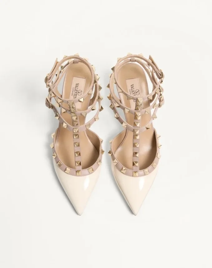 Pantofi cu toc înalt Rockstud Caged 65 mm Pantofi cu toc înalt Rockstud Caged 65 mm