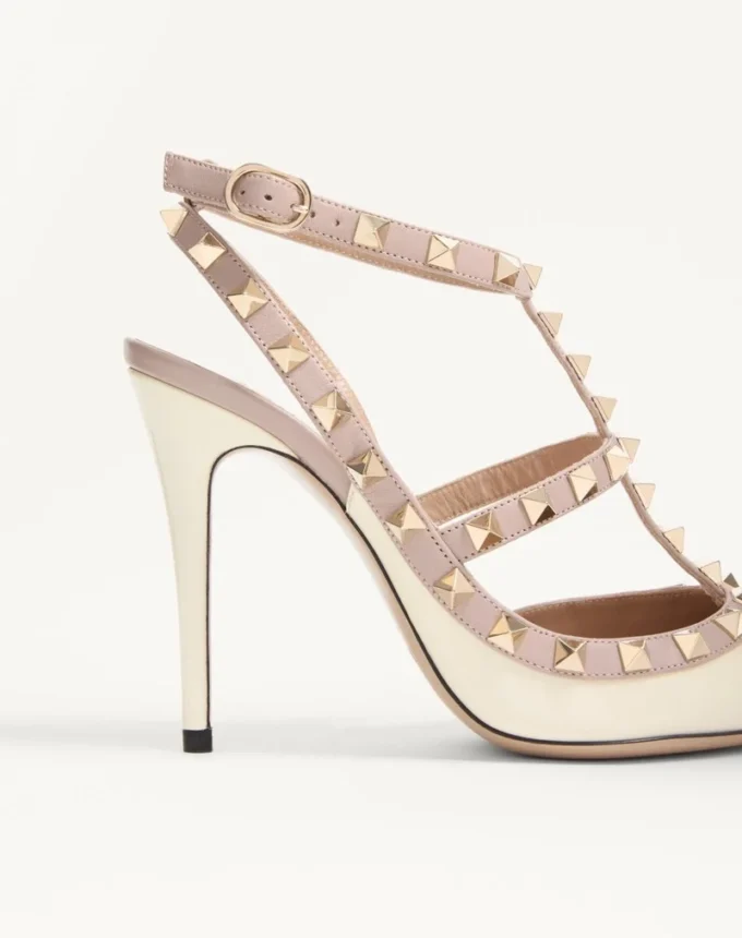 Pantofi cu toc înalt Rockstud Caged Pump 100 mm Pantofi cu toc înalt Rockstud Caged Pump 100 mm