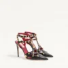 Pantofi cu toc Studdy din piele de capră 100 mm