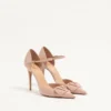 Pantofi cu toc Vlogo Signature D’Orsay din piele lăcuită 100 mm