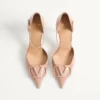 Pantofi cu toc Vlogo Signature D’Orsay din piele lăcuită 100 mm